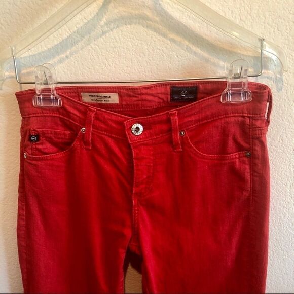 AG reddish  Stevie slim straight jeans 25 - Picture 6 of 8